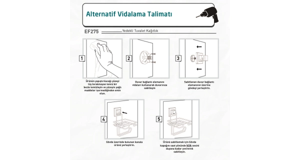 Držák na toaletní papír NN01348, černá