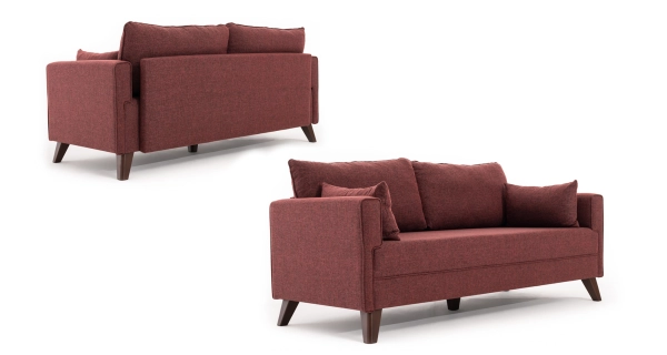 Dvojsedák AMARA, claret červená