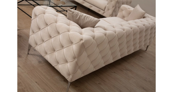 Dvojsedák ANNA, krémová