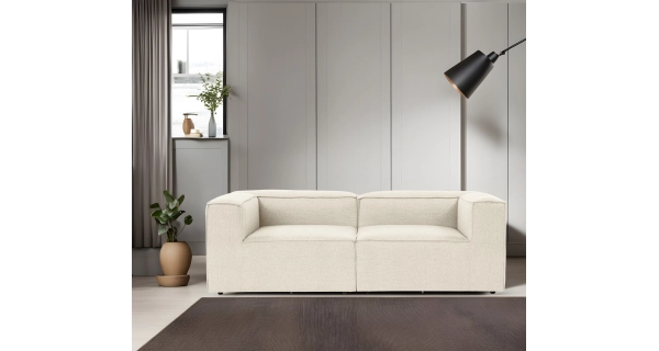 Dvojsedák ASTERIA, krémová