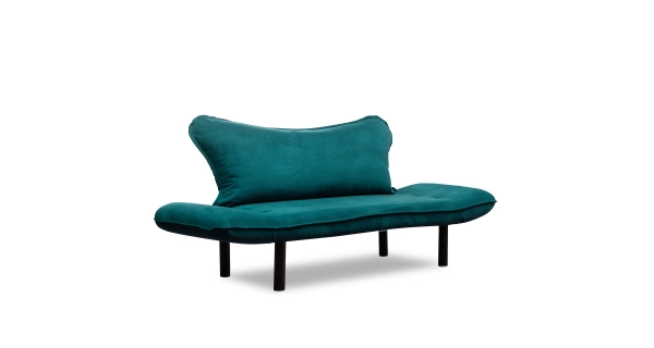 Dvojsedák BADLY, petrolejová modrá