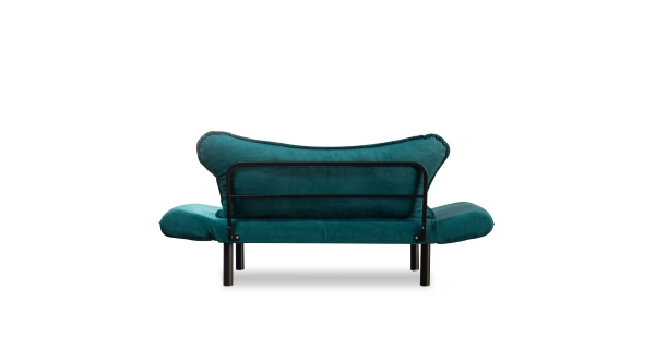 Dvojsedák BADLY, petrolejová modrá
