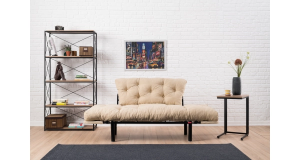 Dvojsedák BUS, krémová