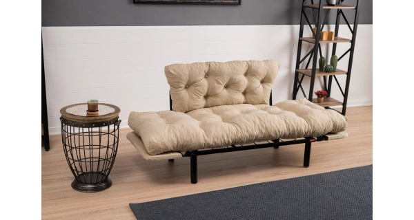 Dvojsedák BUS, krémová