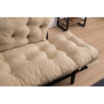 Dvojsedák BUS, krémová