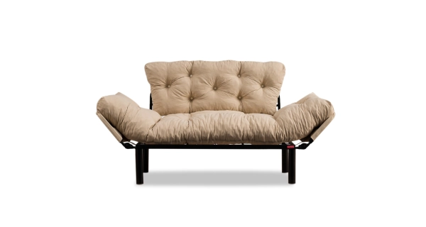 Dvojsedák BUS, krémová