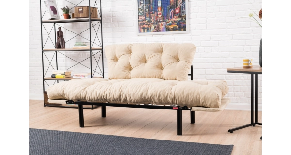 Dvojsedák BUS, krémová