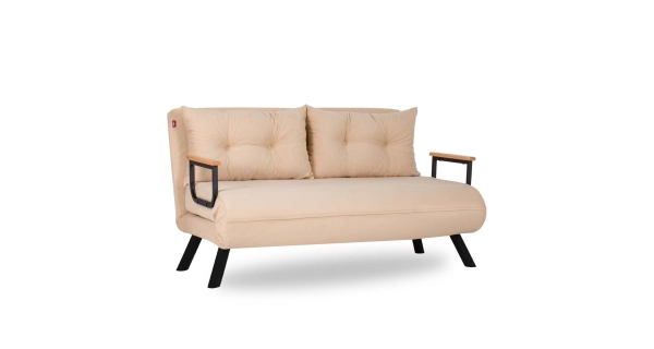 Dvojsedák COMPACT, krémová