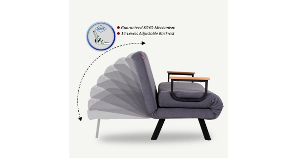 Dvojsedák COMPACT, šedá