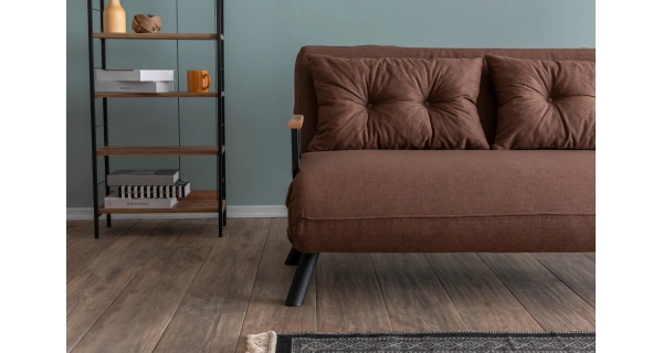 Dvojsedák COMPACT, světle hnědá