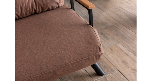 Dvojsedák COMPACT, světle hnědá