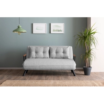 Dvojsedák COMPACT, světle šedá