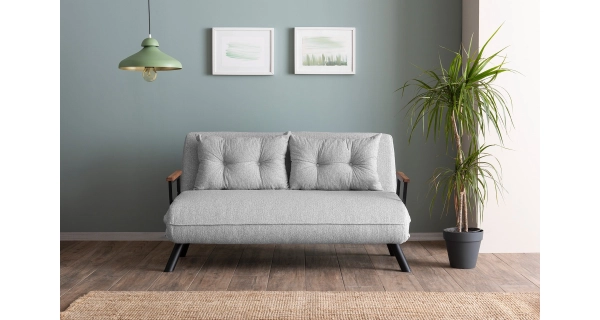 Dvojsedák COMPACT, světle šedá