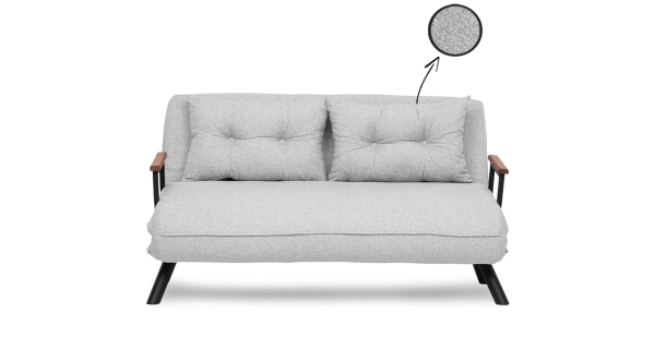 Dvojsedák COMPACT, světle šedá