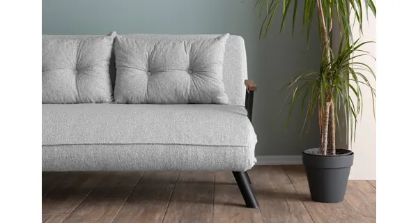 Dvojsedák COMPACT, světle šedá