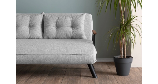 Dvojsedák COMPACT, světle šedá