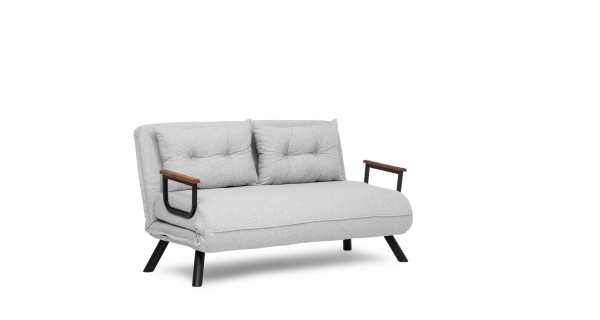 Dvojsedák COMPACT, světle šedá