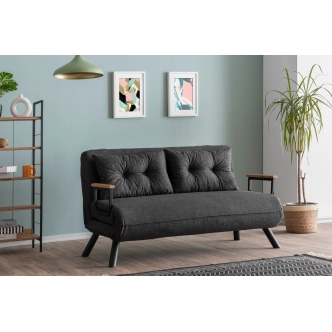 Dvojsedák COMPACT, tmavě šedá