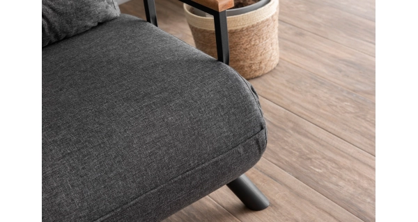 Dvojsedák COMPACT, tmavě šedá