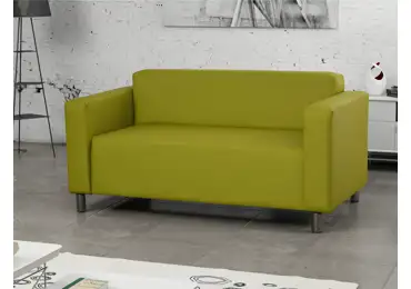 Dvojsedák GIDEON 7, zelená ekokůže