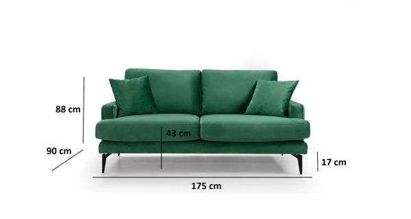 Dvojsedák MERLINOR, zelená