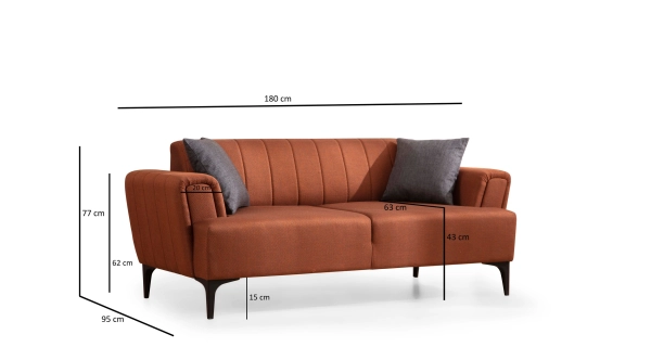 Dvojsedák REMLIS, cihlová