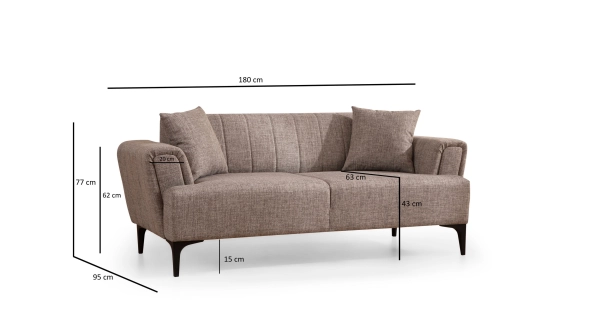 Dvojsedák REMLIS, světle hnědá