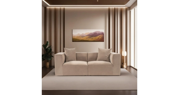 Dvojsedák YORSOR, cappuccino