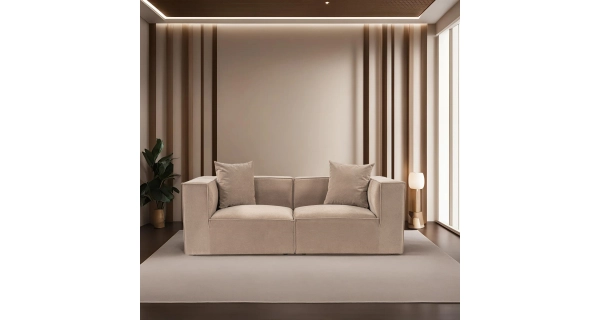 Dvojsedák YORSOR, cappuccino