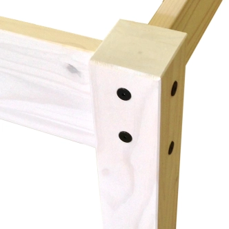 Dvoulůžko PIMBOW 140x200 bílý vosk