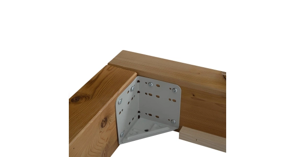 Dvoulůžko SIPA 200x200 cm, masiv smrk/kov