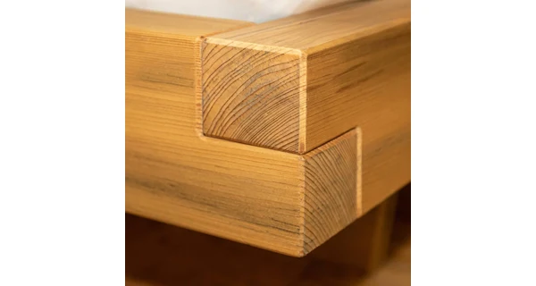 Dvoulůžko SIPA 200x200 cm, masiv smrk/kov