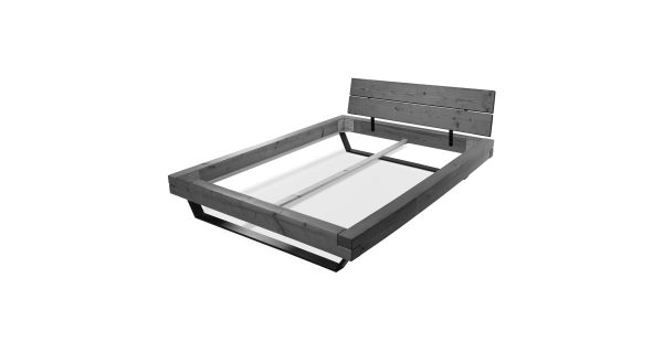 Dvoulůžko SIPA 200x200 cm, masiv smrk/kov