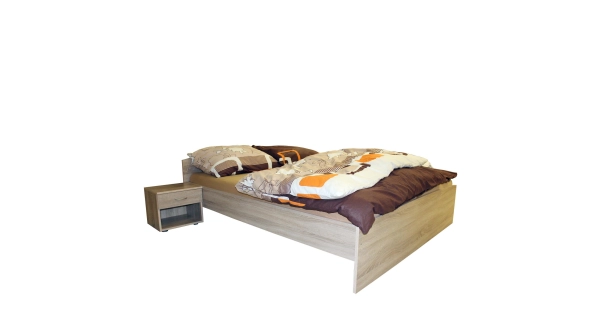 Dvoulůžko TOACA 160x200 cm, dub sonoma