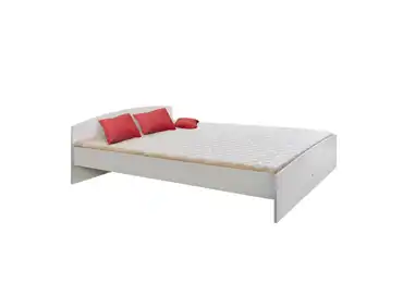 Dvoulůžko TOACA 180x200 cm, lamino, bílá