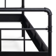 Dvoulůžková kovová postel VENADO 180x200 cm, černý mat