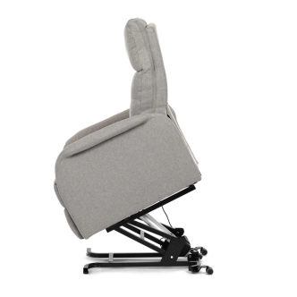 Elektrické polohovací křeslo BELYORZEL, krémová látka