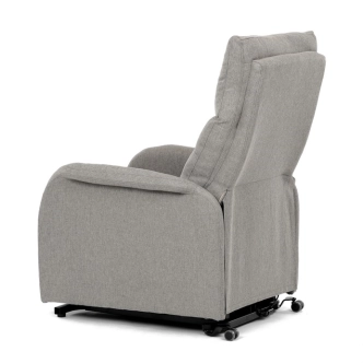 Elektrické polohovací křeslo BELYORZEL, krémová látka