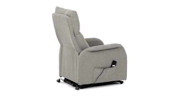 Elektrické polohovací křeslo BELYORZEL, krémová látka