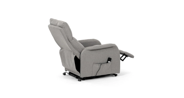 Elektrické polohovací křeslo BELYORZEL, krémová látka