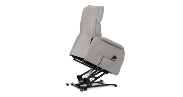Elektrické polohovací křeslo BELYORZEL, krémová látka