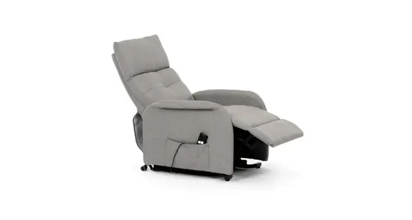 Elektrické polohovací křeslo BELYORZEL, krémová látka