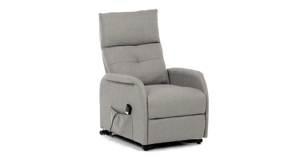 Elektrické polohovací křeslo BELYORZEL, krémová látka