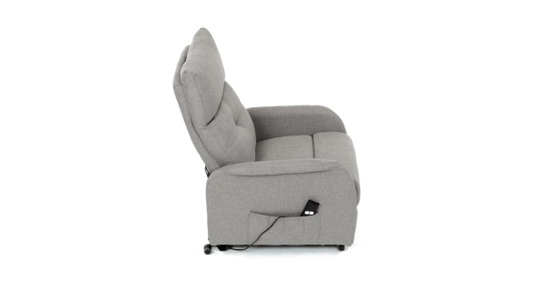 Elektrické polohovací křeslo BELYORZEL, krémová látka