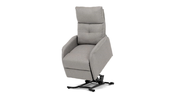 Elektrické polohovací křeslo BELYORZEL, krémová látka