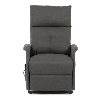 Elektrické polohovací křeslo BELYORZEL, šedá látka