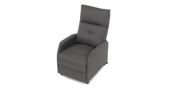 Elektrické polohovací křeslo BELYORZEL, šedá látka