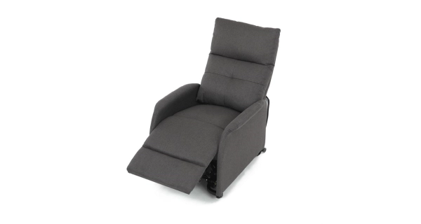 Elektrické polohovací křeslo BELYORZEL, šedá látka