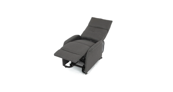 Elektrické polohovací křeslo BELYORZEL, šedá látka