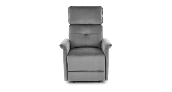 Elektrické polohovací křeslo TRITON s USB, šedé